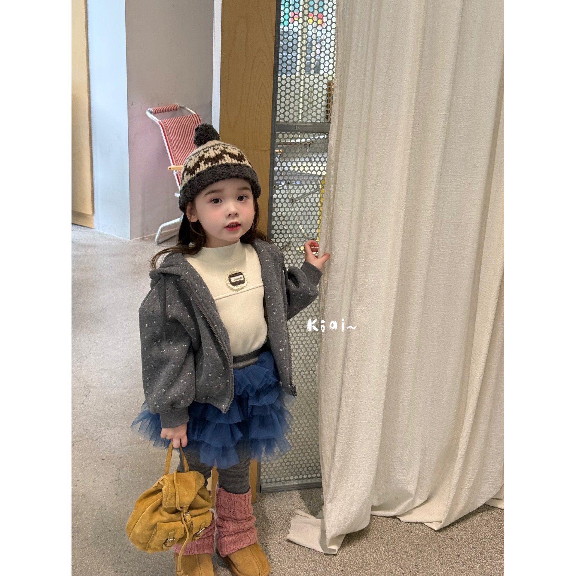 KIAI·25冬~纱裙加绒打底裤852007（童装汉服）