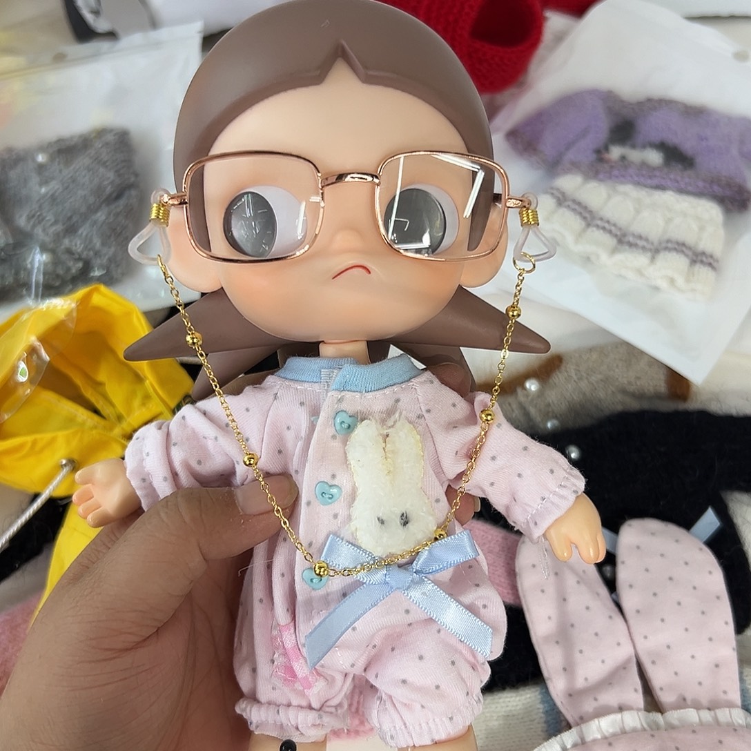 嘎子姐新款眼镜带链条