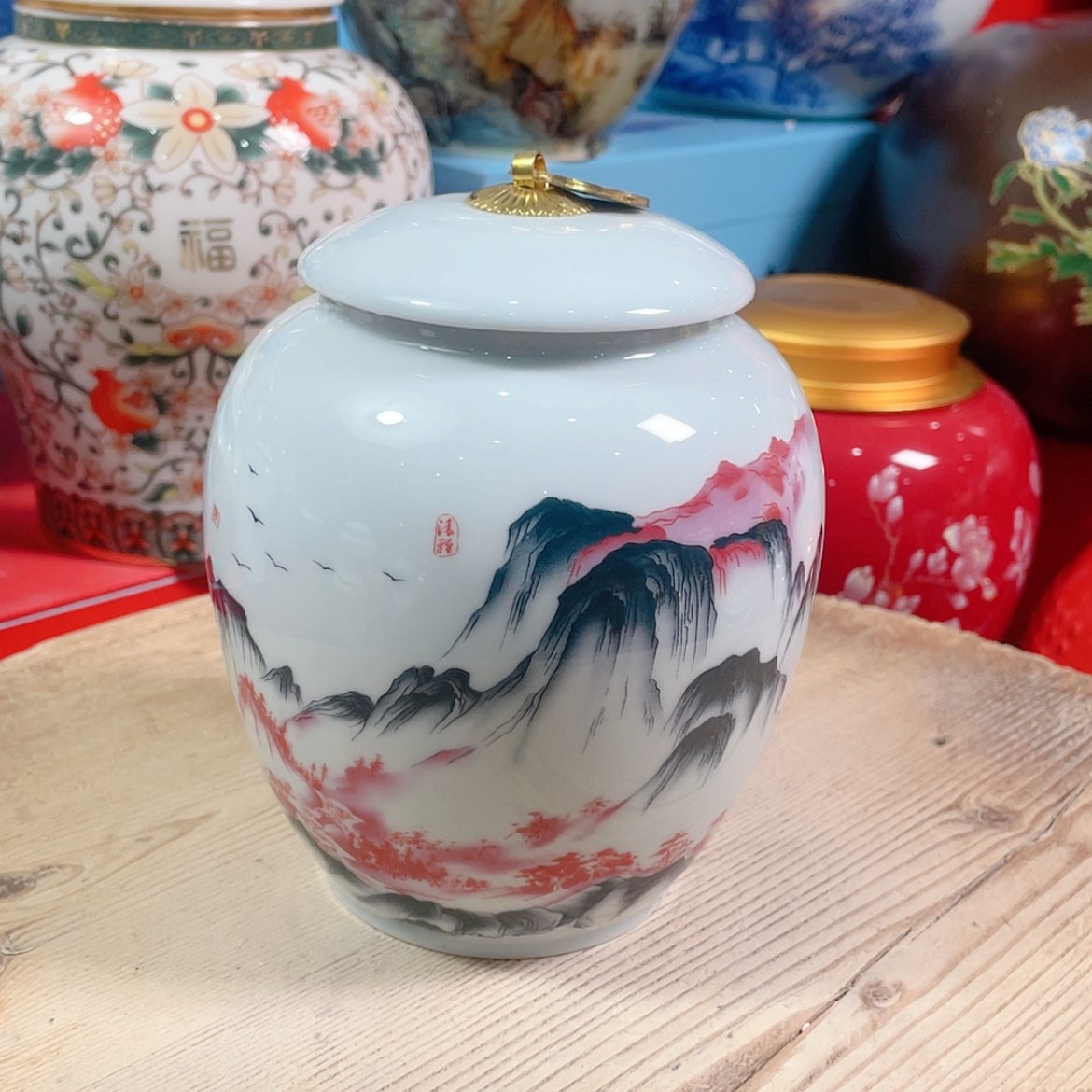 【闪购商品】罐陶瓷茶叶罐密封罐