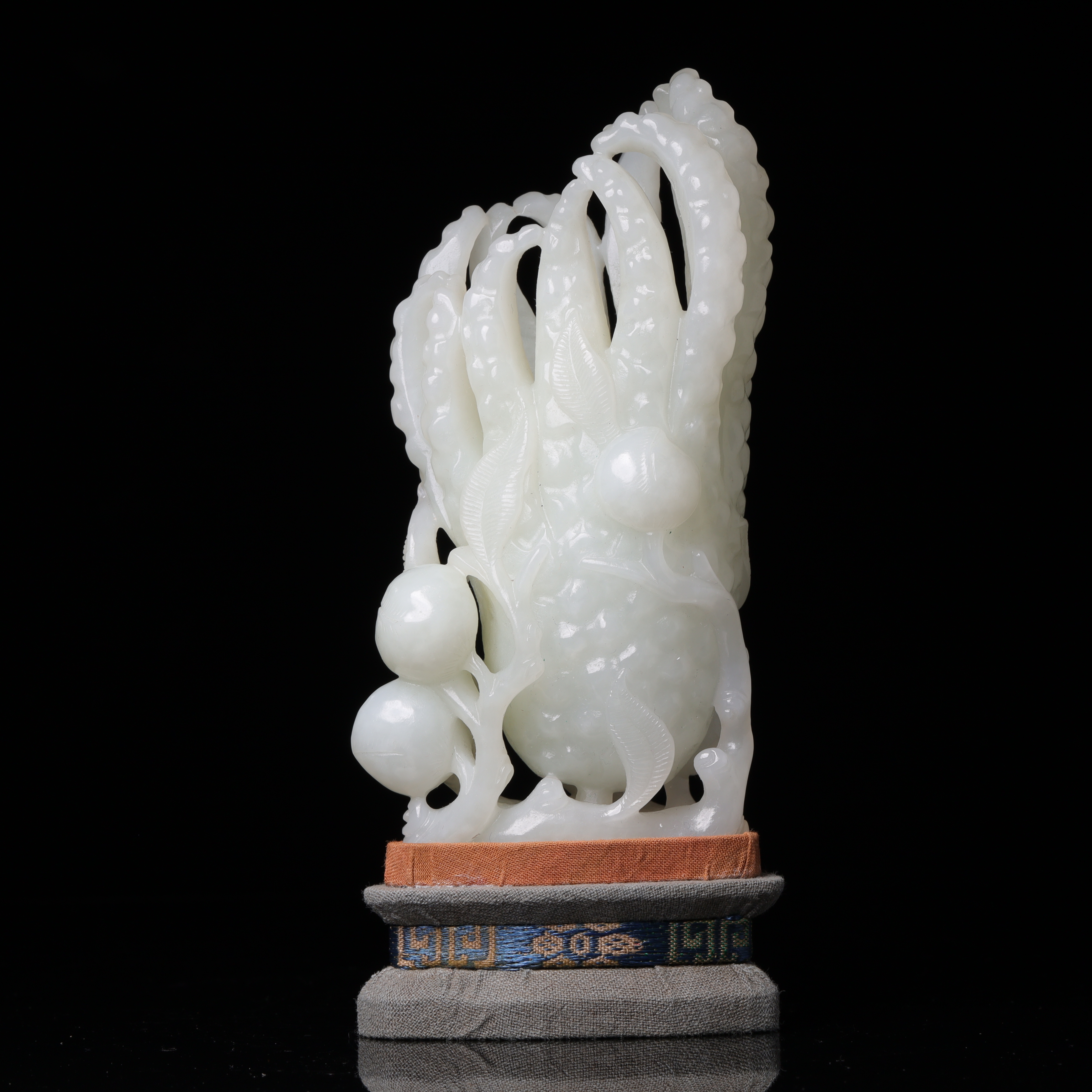 清代和田玉佛手摆件