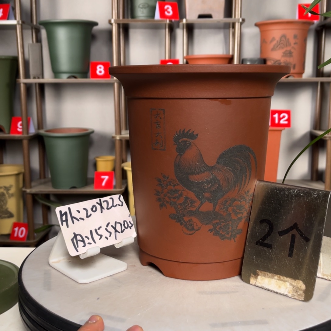 紫砂花盆紫砂花盆