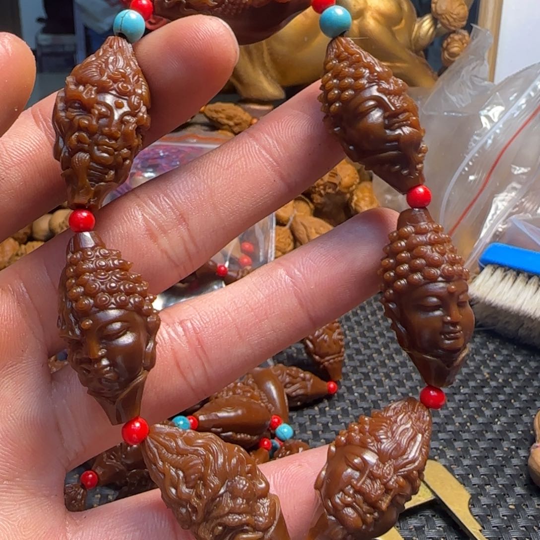 橄榄核手串/手链一念之间玉化