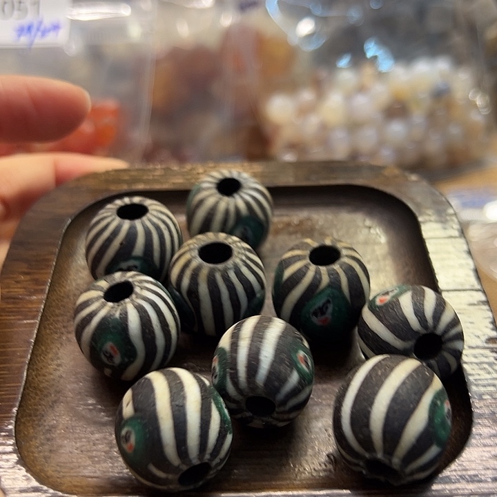 玛瑙/玉髓未镶嵌手链老琉璃给1个
