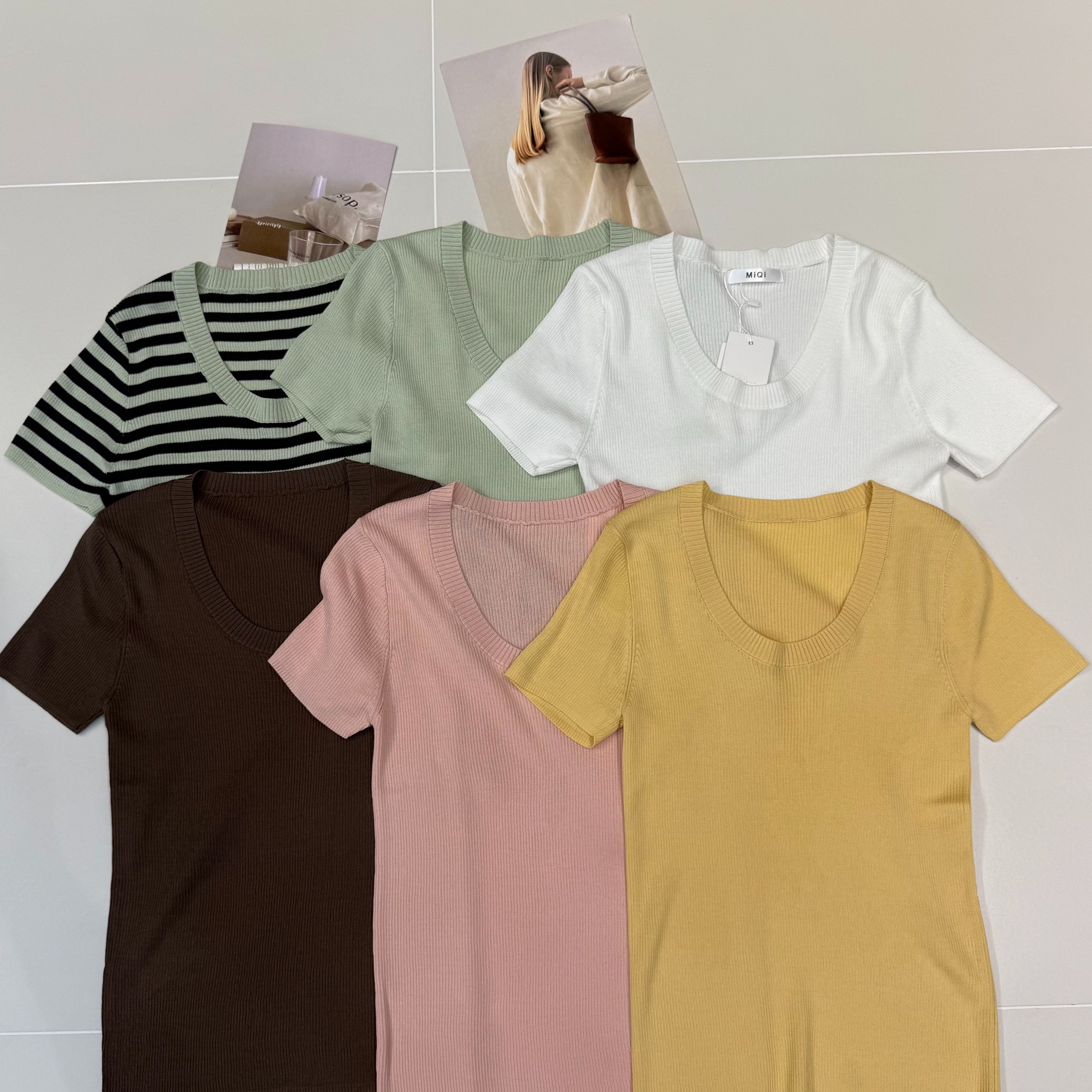 【坦姐严选 实体品质】2025U领针织打底衫6702