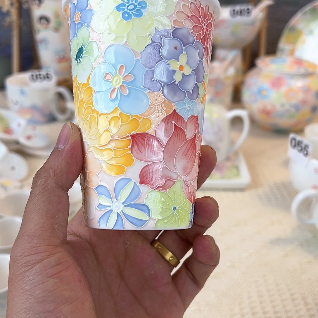 景德镇万花可乐杯