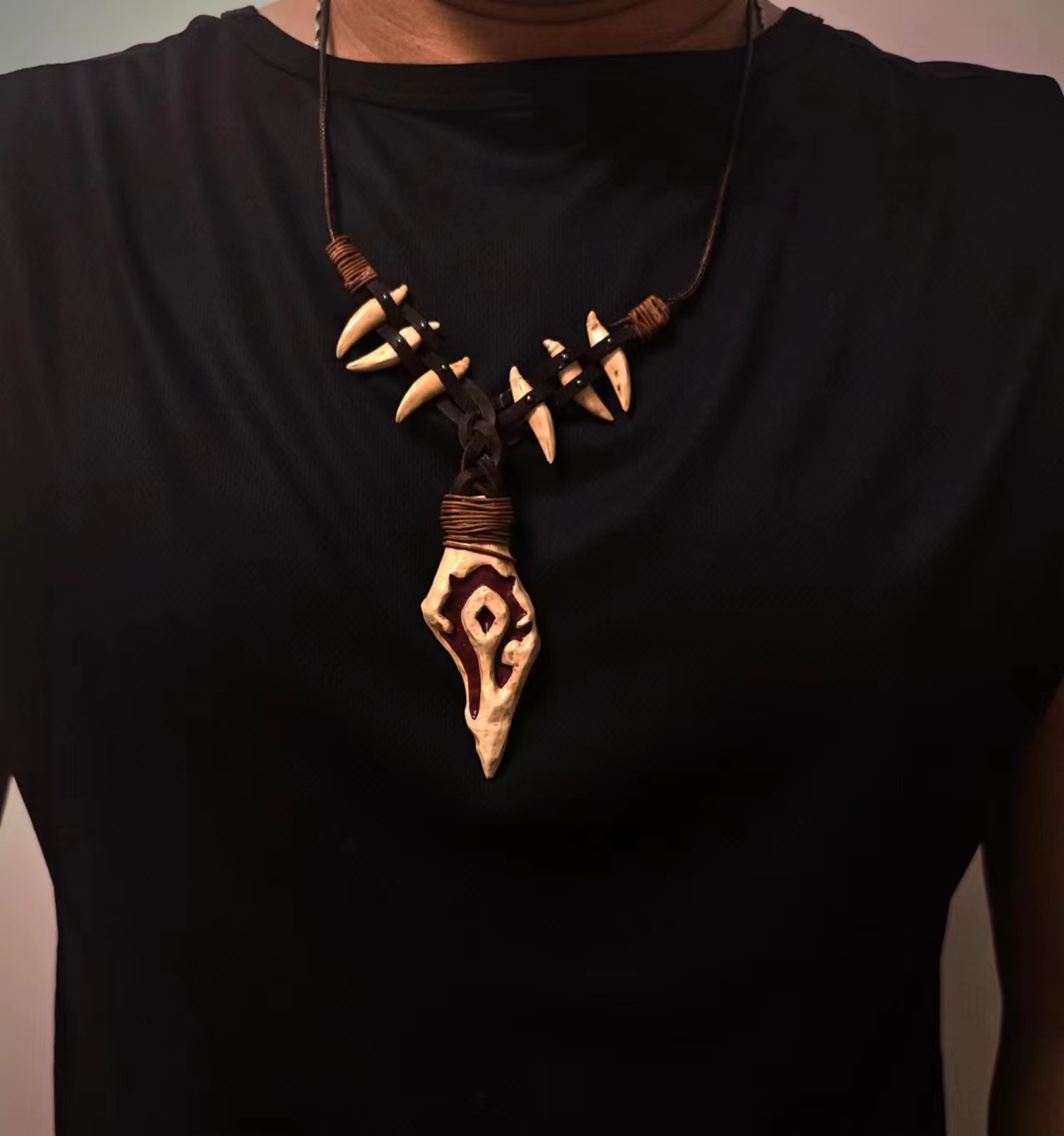 魔兽世界wow灵感萨鲁法尔大王部落吊坠挂饰送男友老公头哥模玩