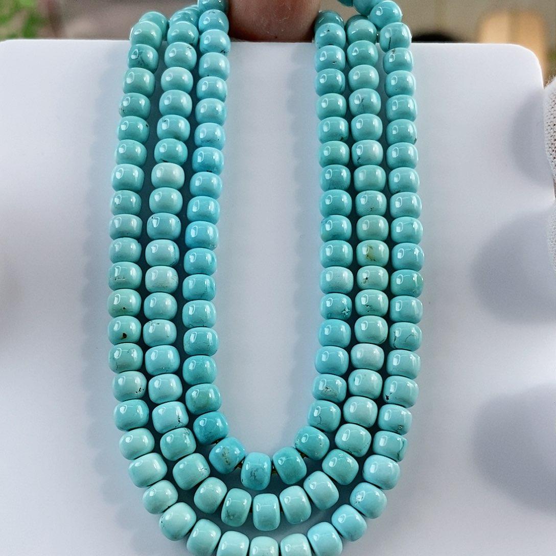 绿松石珠宝奇石未镶嵌5mm