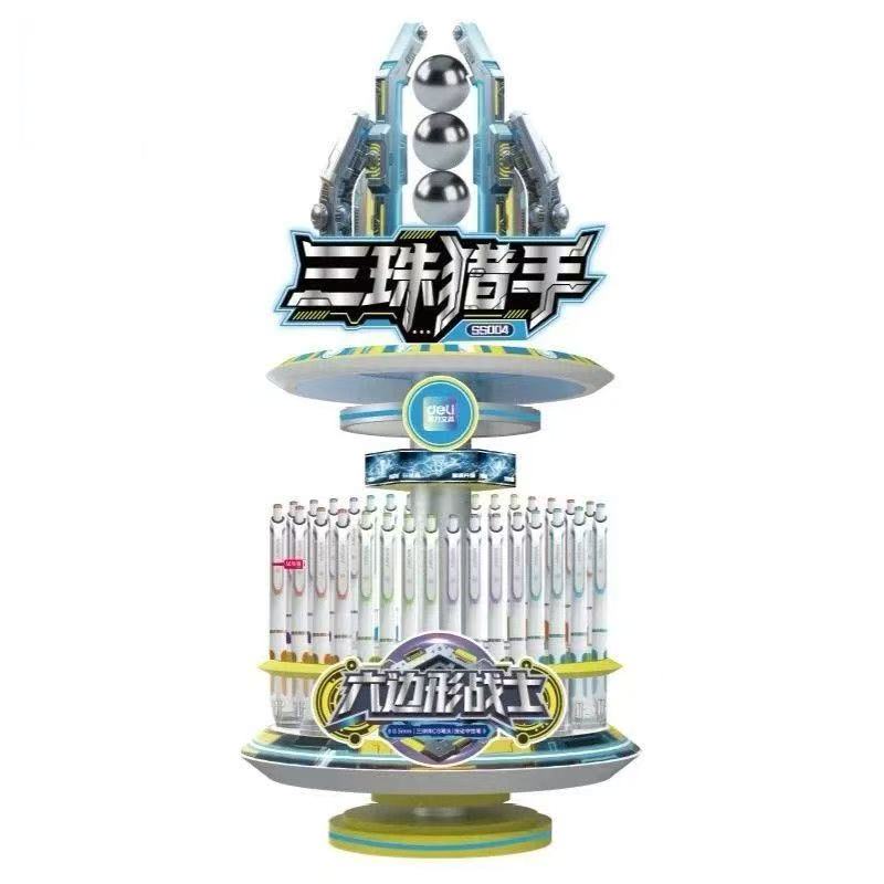 DL三珠猎手SS004头静音中性笔顺滑速干三核芯刷题黑色0.5中性笔