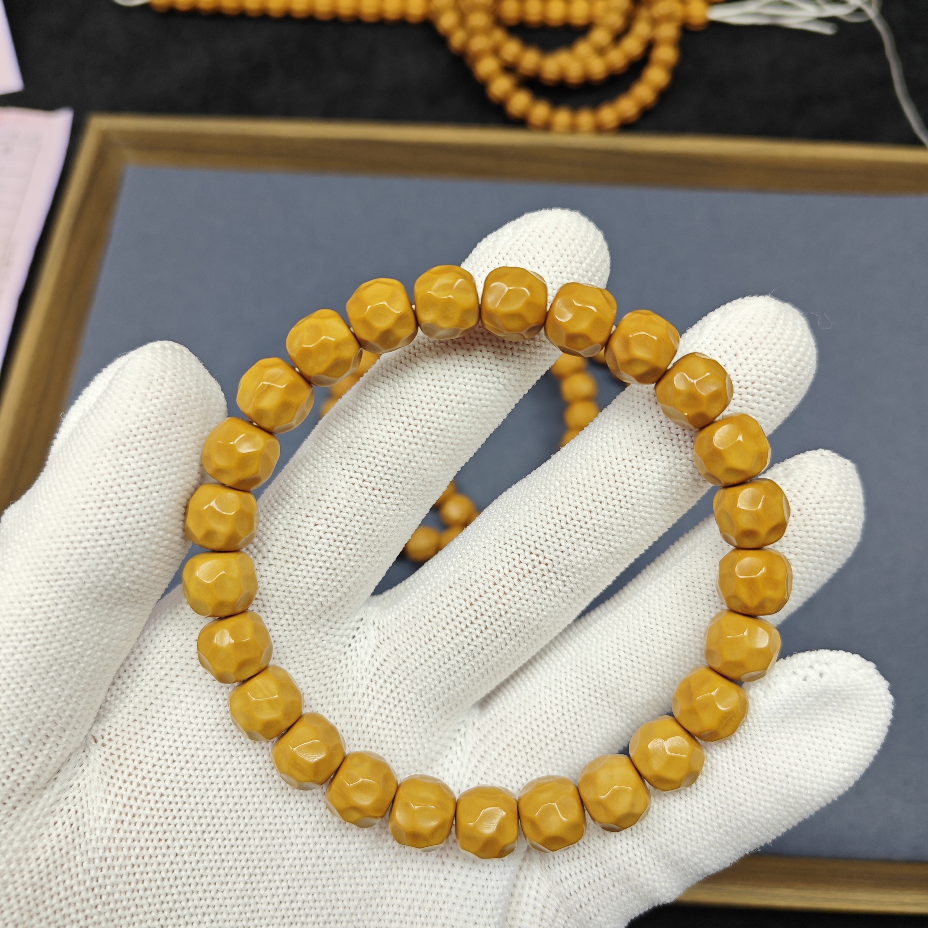 来财·猴头黑金无相9+mm文玩手串