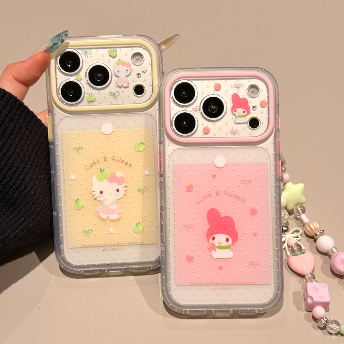 卡通可爱kt美乐蒂闺蜜双面imd适用于iphone17promax 苹果手机壳