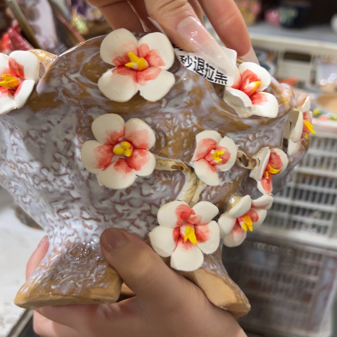 瑕疵612 满20米秒退拉黑多肉花盆