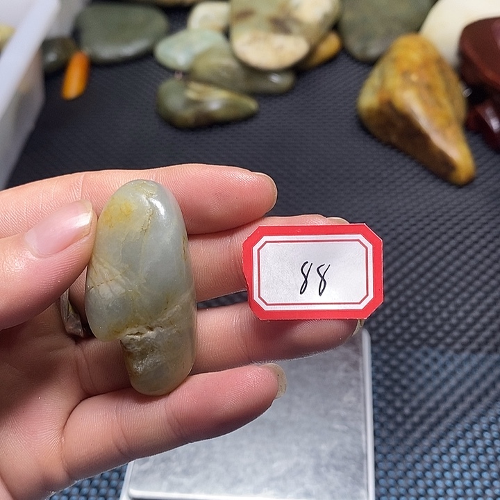 和田玉未镶嵌挂件88