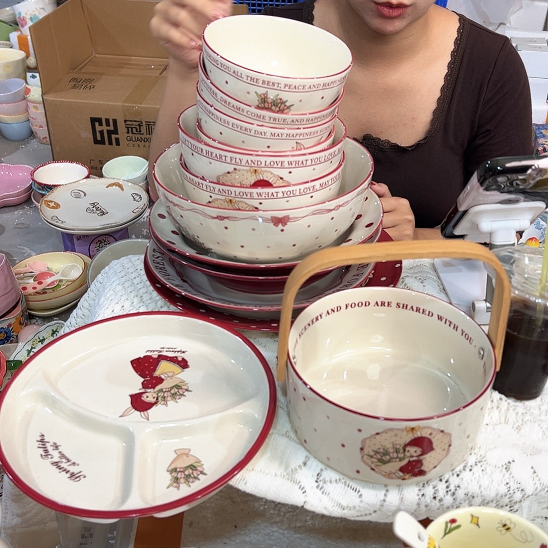 潮州陶瓷工厂微瑕13件