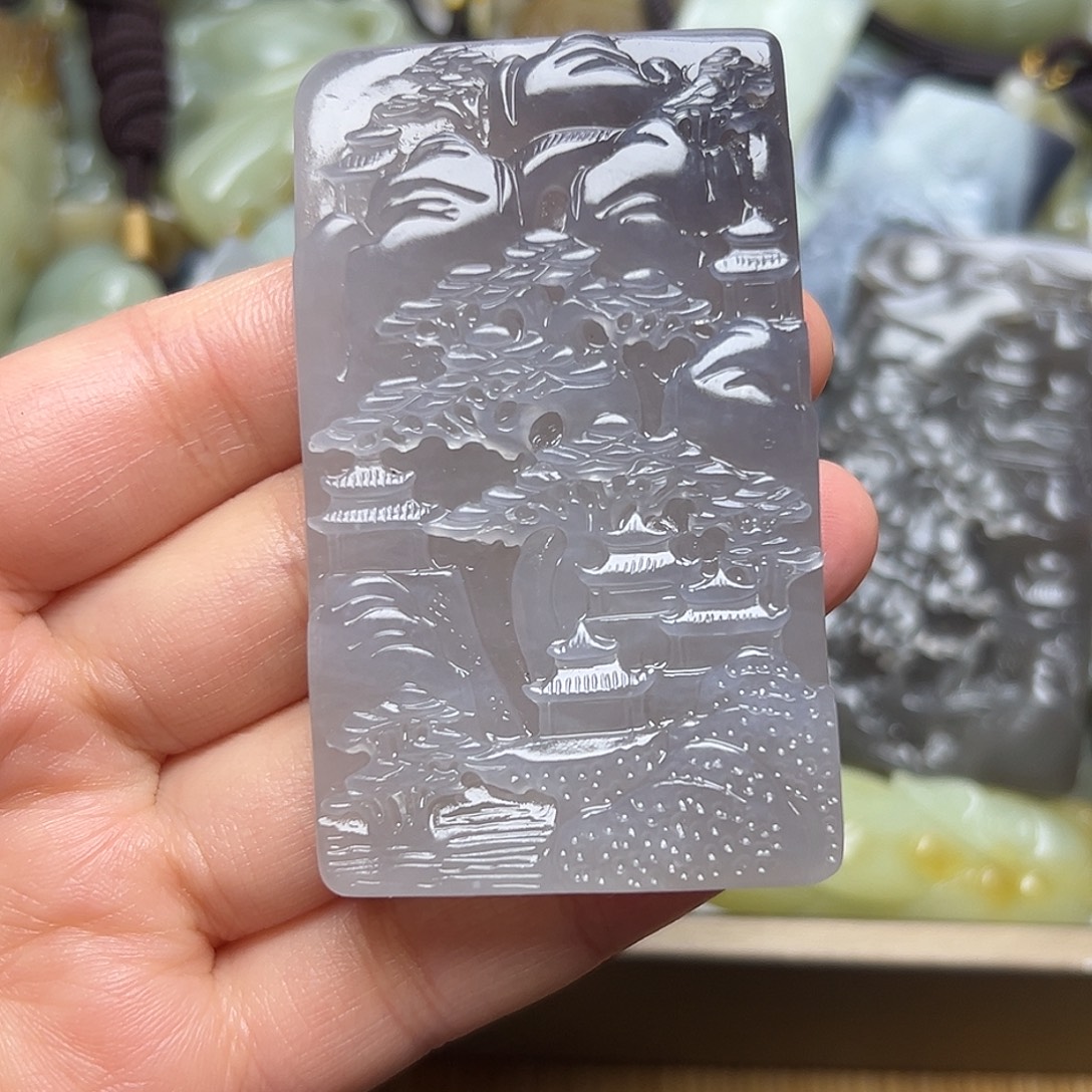 ~****和田玉未镶嵌挂件