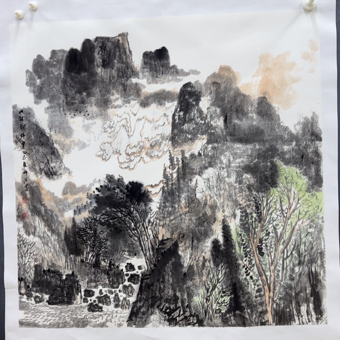 国画国画写意山水画作品
