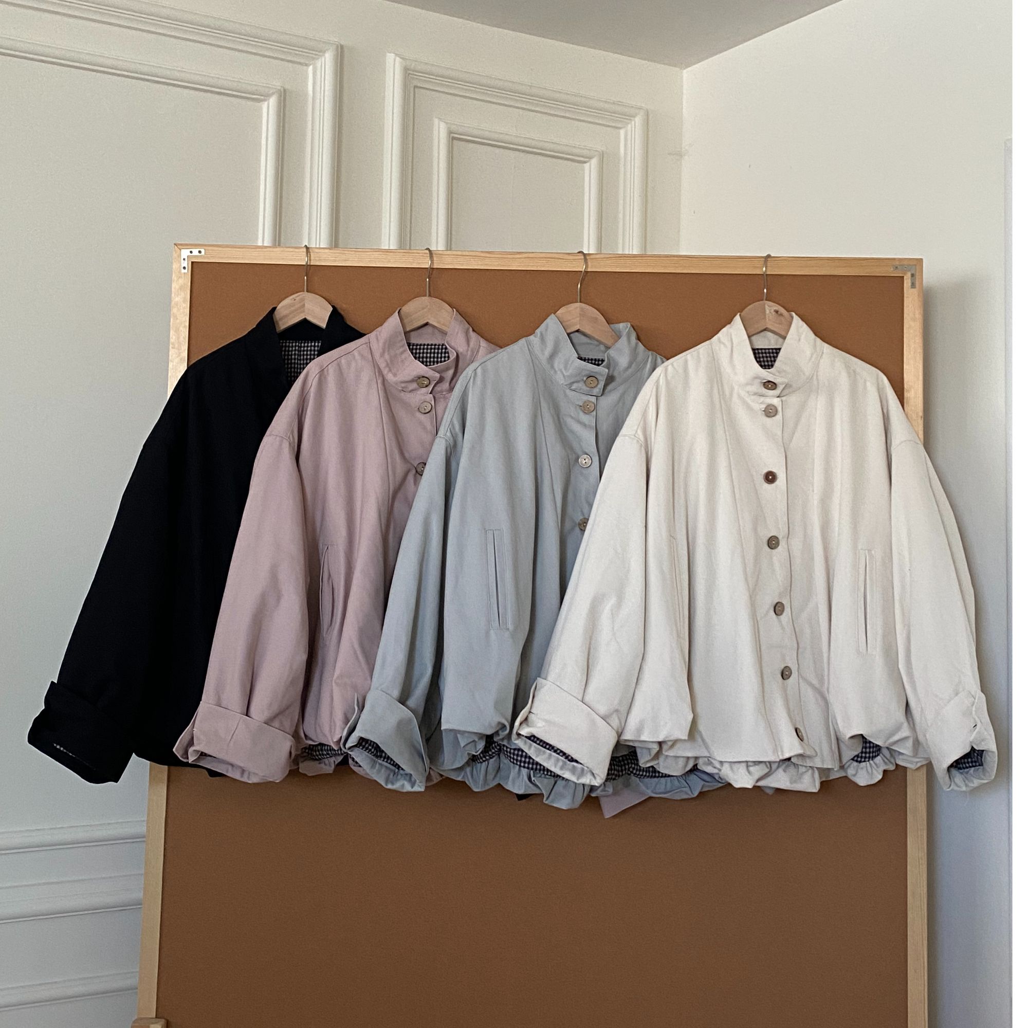 秋冬百搭花苞设计感棉服外套（一领多穿）