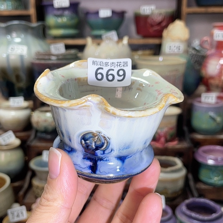 红陶内口径6高度6