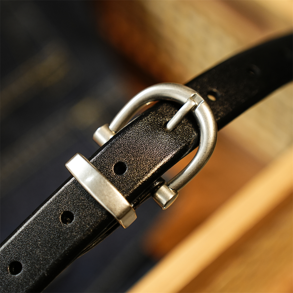 【女士2.3cm】头层牛皮腰带细款窄版女款真皮皮带牛仔裤腰带拾子匠