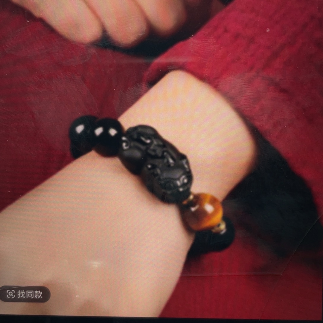 黑曜岩手链未镶嵌人**客