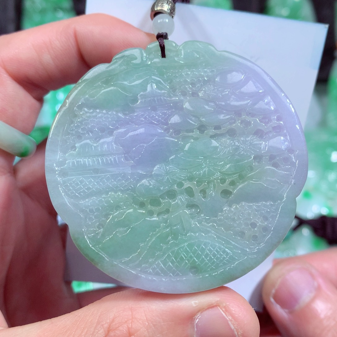 翡翠颈饰未镶嵌缅甸翡翠