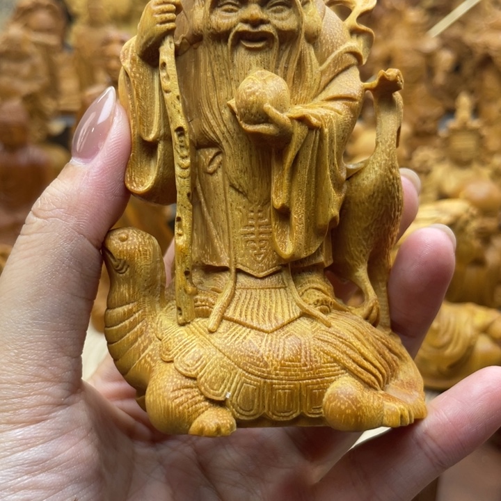 黄金檀站龟老寿星11公分