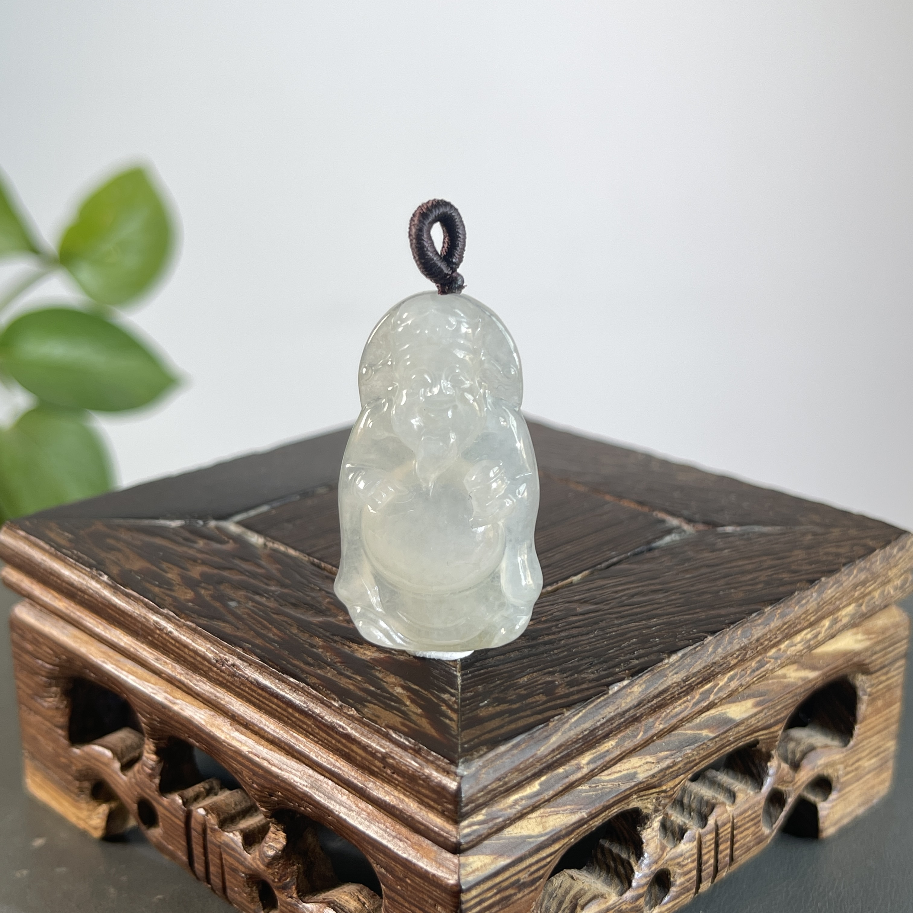 JGB08-66  天然缅甸A货翡翠  财神