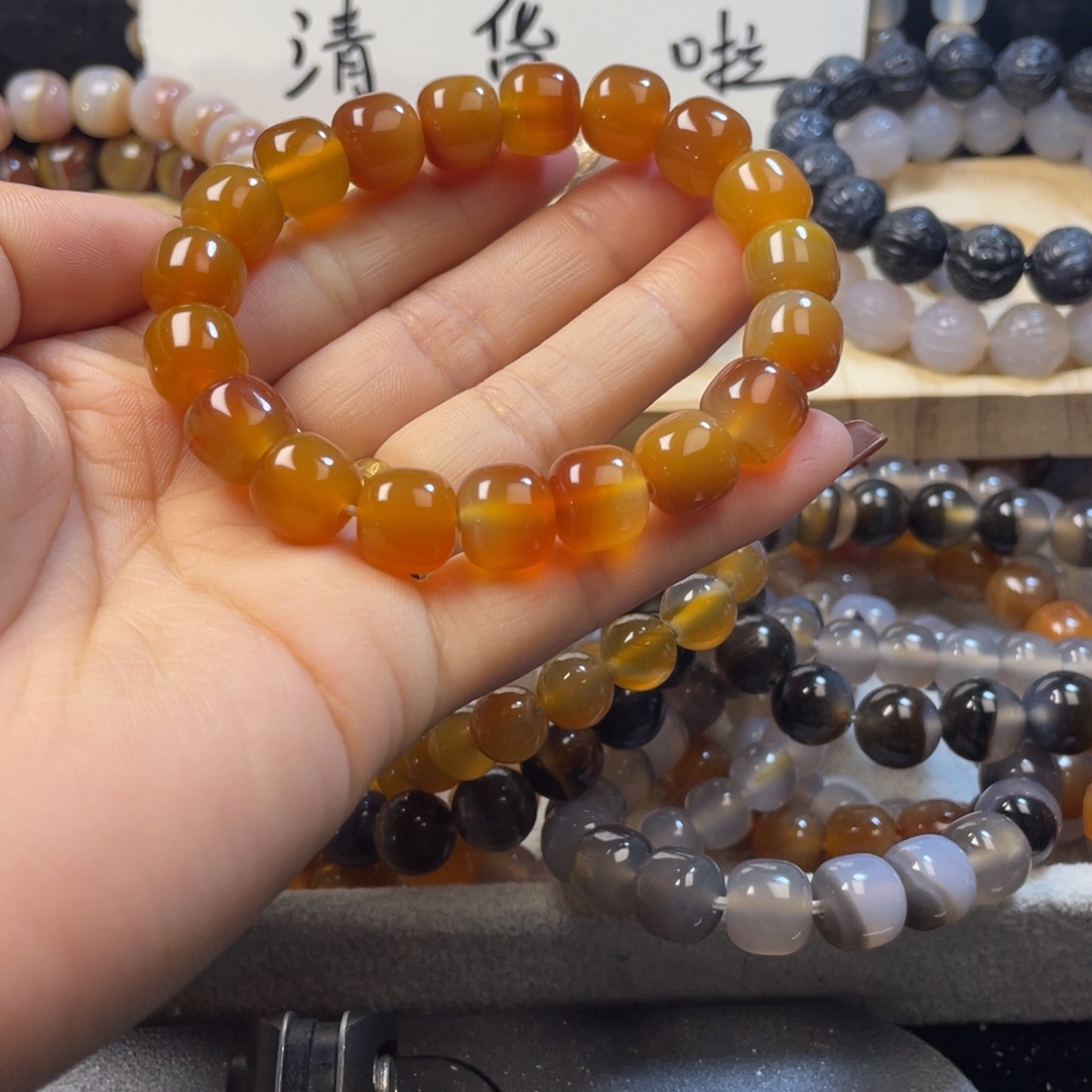 玛瑙/玉髓未镶嵌手链