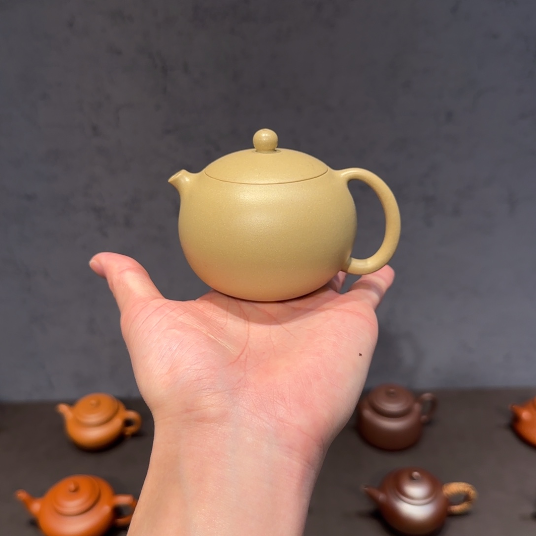 秋***.茶壶紫砂掌上明珠  170cc 至纯本绿