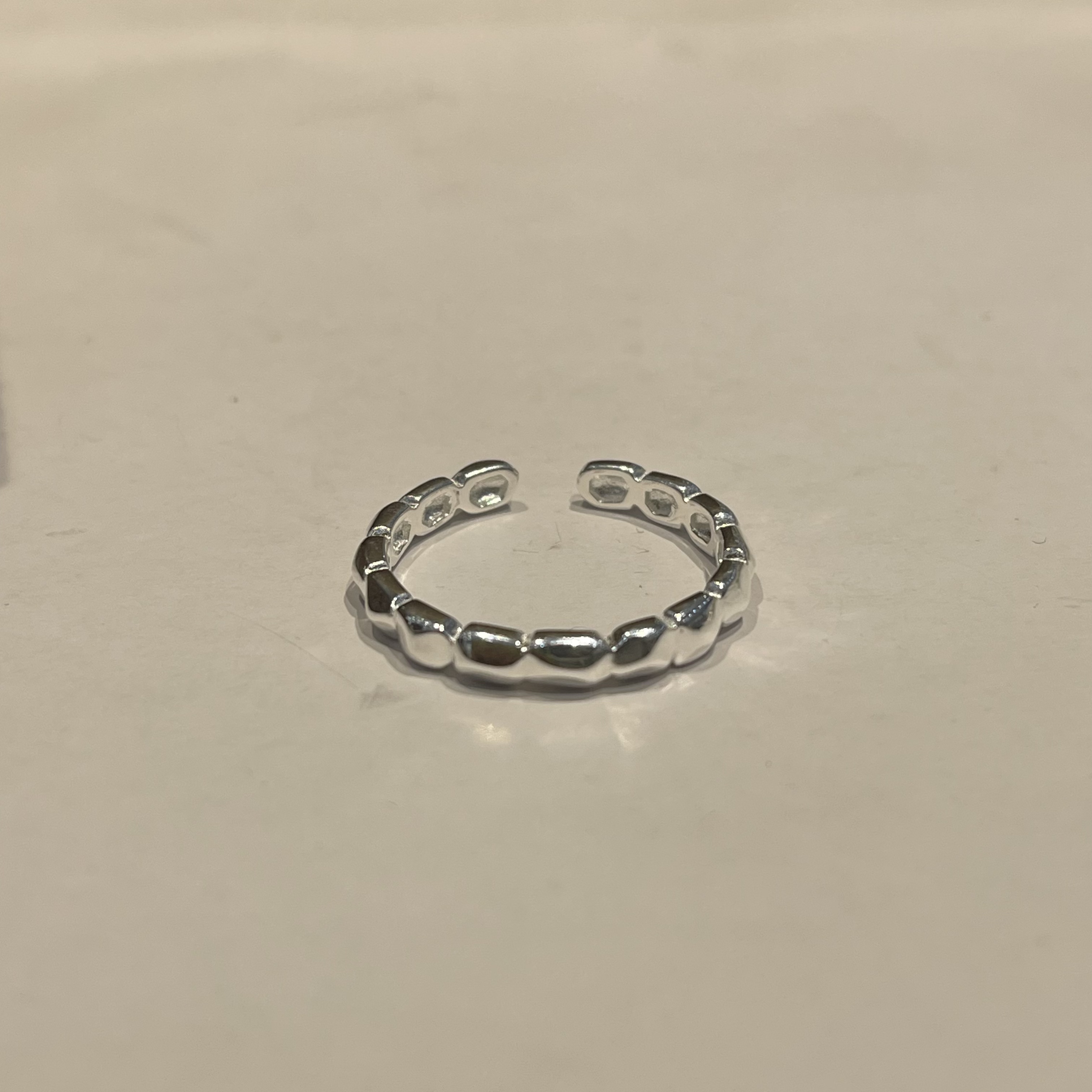 925银戒指 【新北52】不规则开口戒