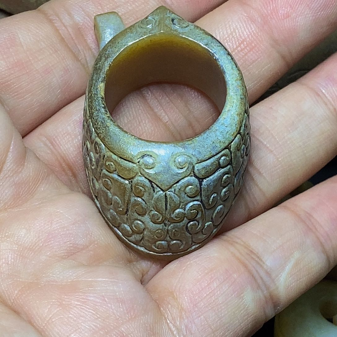 未镶嵌和田玉挂件青***啡