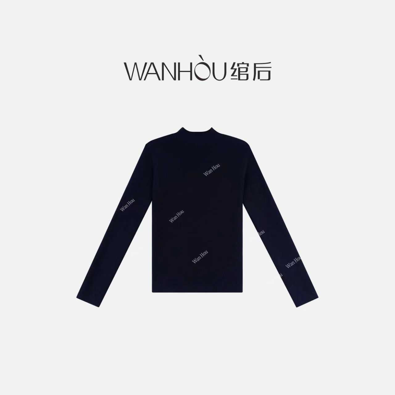 【C3954】#绾后-秋冬季新款洋气软糯针织衫半高领毛衣打底衫SS