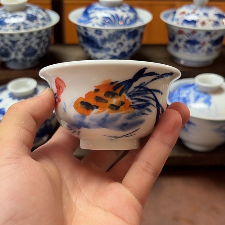 景德镇纯手工手绘压手过
