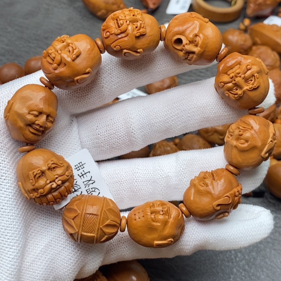 橄榄核手串/手链双面十八罗汉手串