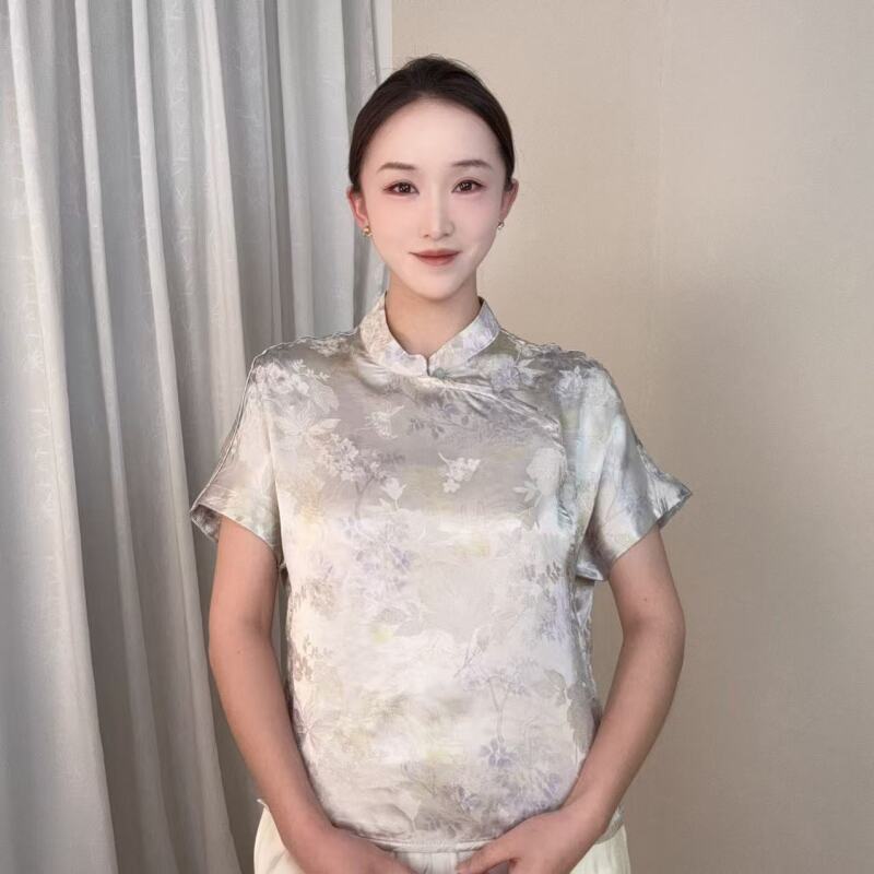 【悦白】2025春夏新款国风新中式短袖小衫DY