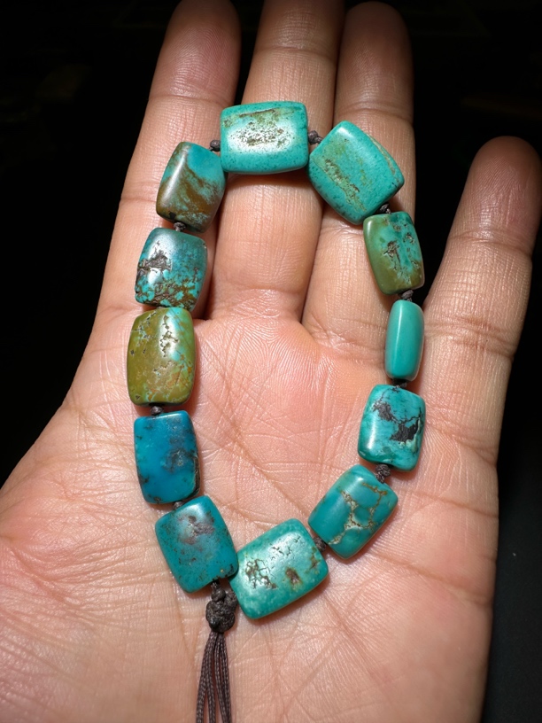 高古绿松石手链 