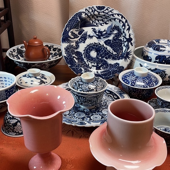 瓷片手工异形杯两个两个