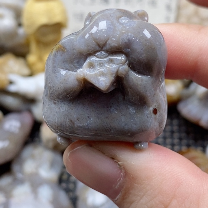 颈饰未镶嵌硅化珊瑚（珊瑚玉）有瑕