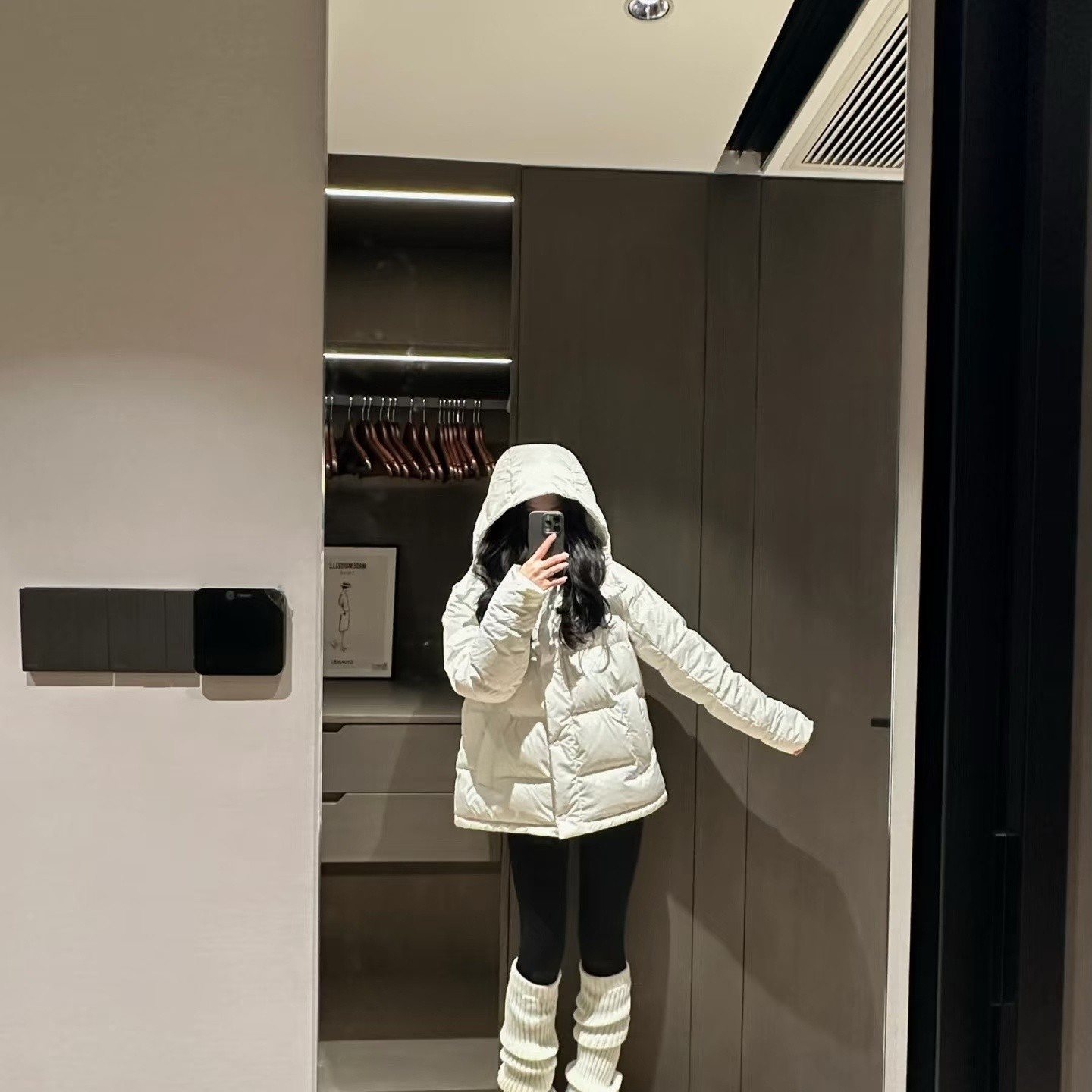 五格泡芙羽绒服女款连帽收腰女-1514N专属4