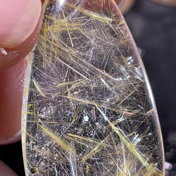 西***嘟颈饰未镶嵌发晶钛晶