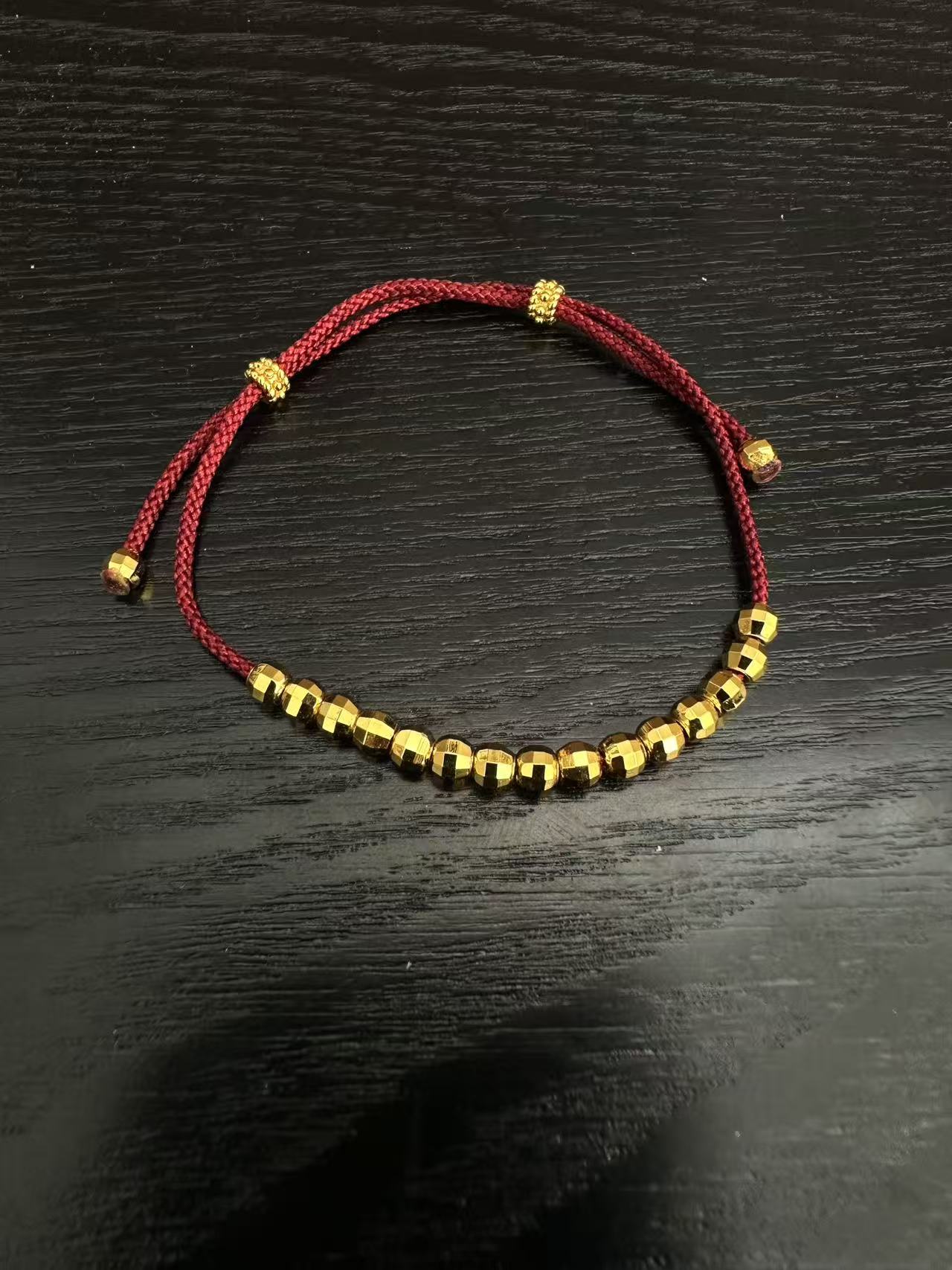 合金耳饰 时尚蹦迪珠红绳