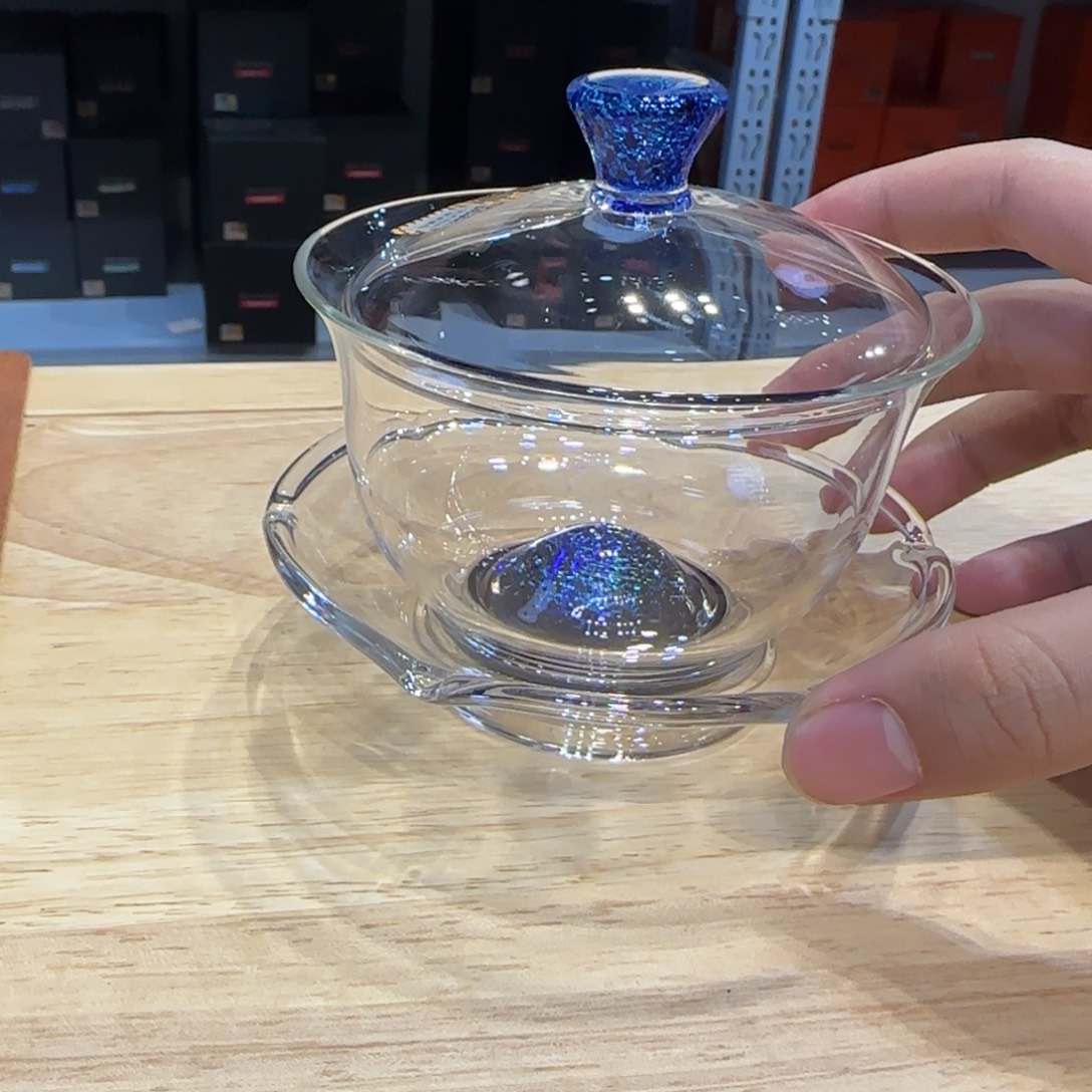 J***.禾器斑斓沁莲盖碗