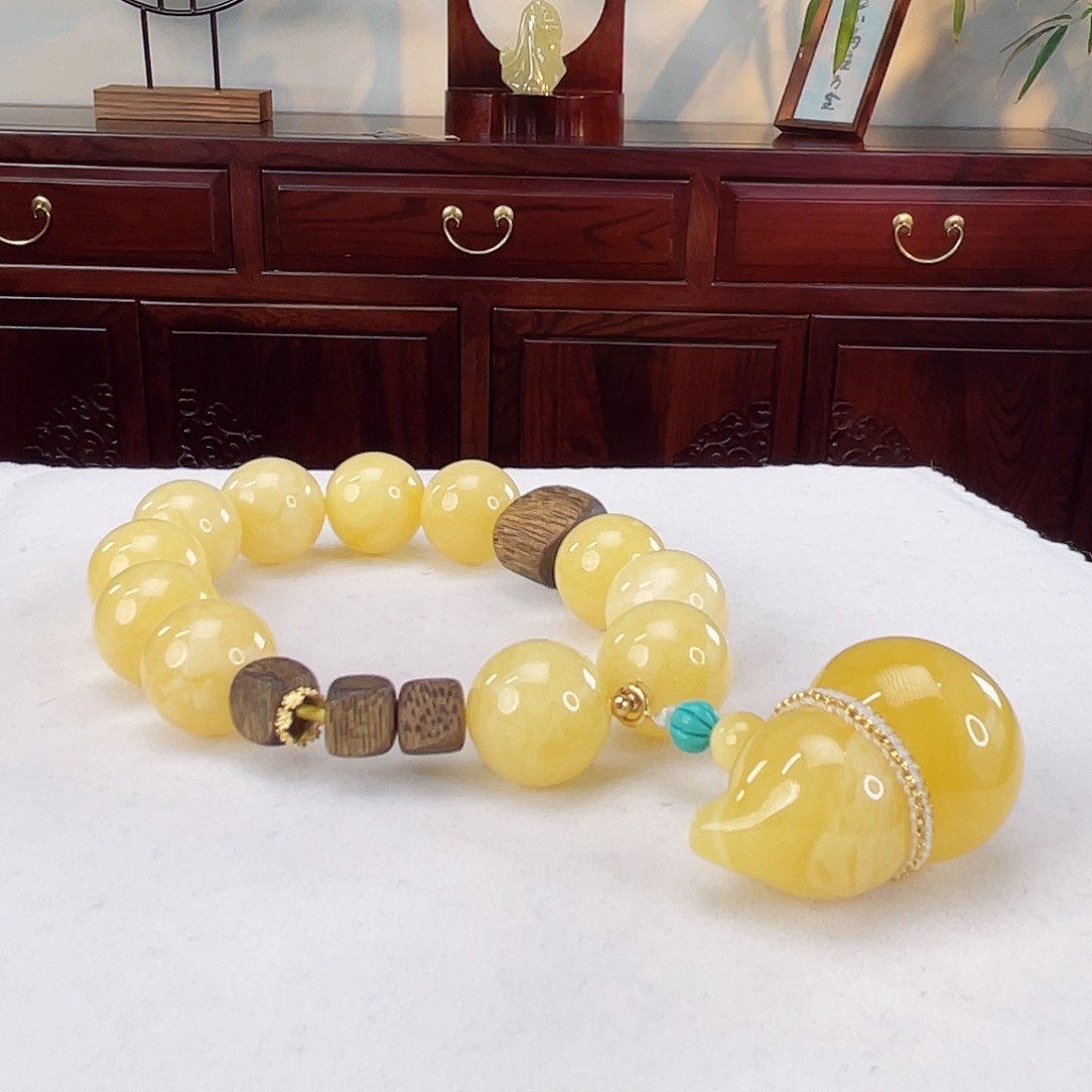 蜜蜡手链未镶嵌蜜蜡15