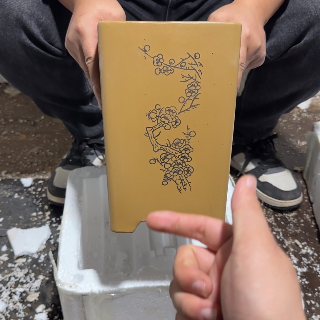 紫砂花盆口径14.20口径