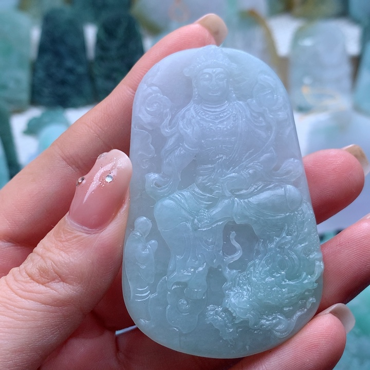 健***倔定制翡翠未镶嵌观音