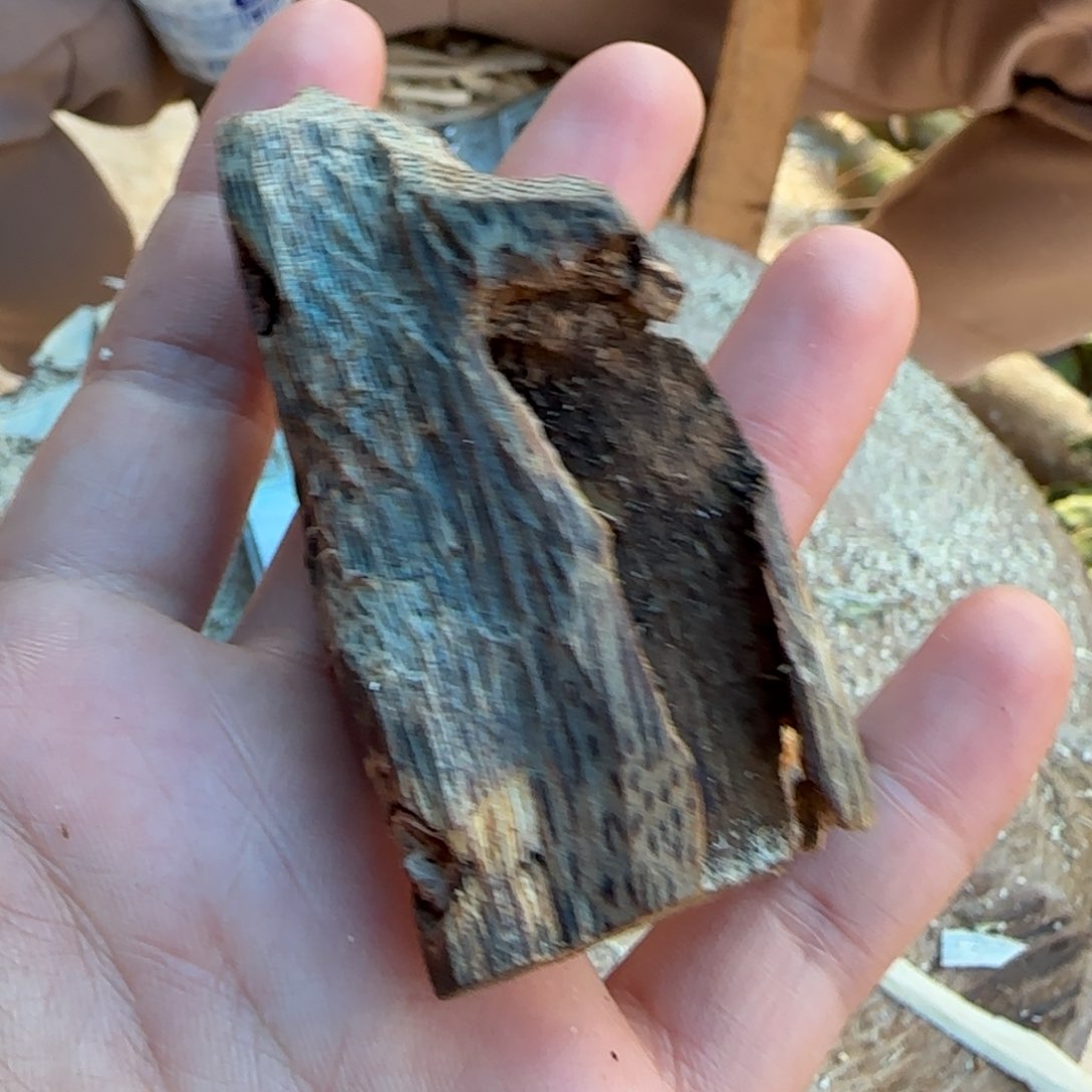 树脂制品奇楠精品虫漏一个