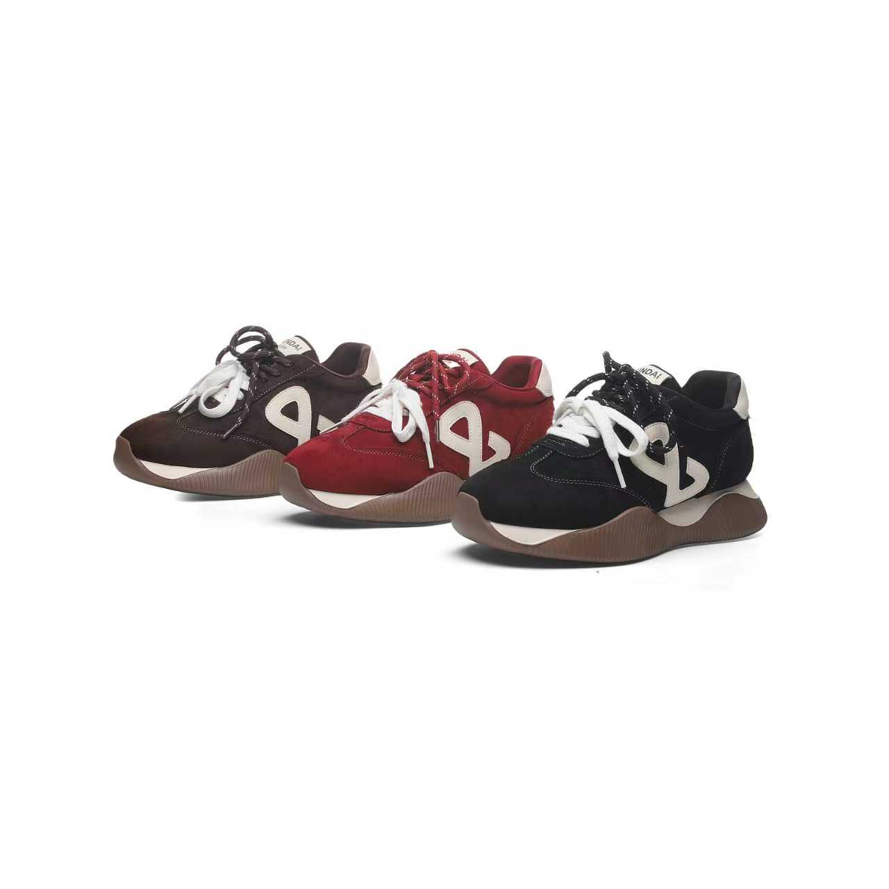 【呆哥专属】【云烟】厚底阿甘鞋秋季女鞋复古德训鞋休闲增高鞋 25920