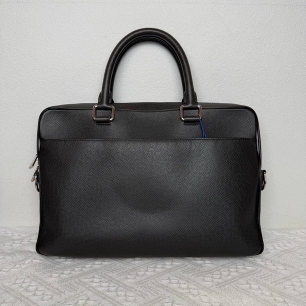99新 LouisVuitton/路易威登 98新/4361男士时尚黑色全皮公文包