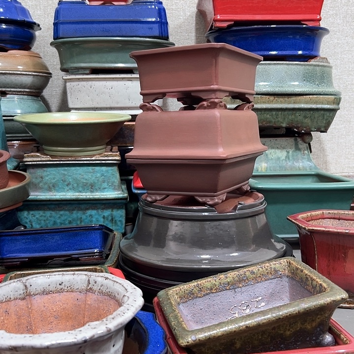 紫砂望**边高温紫砂盆手工