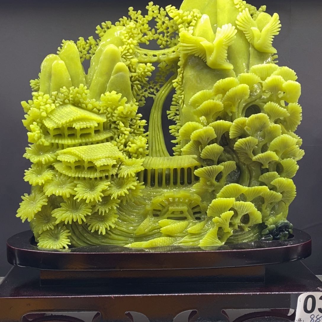 【闪购商品】蛇纹石玉（覆膜）珠宝奇石未镶嵌