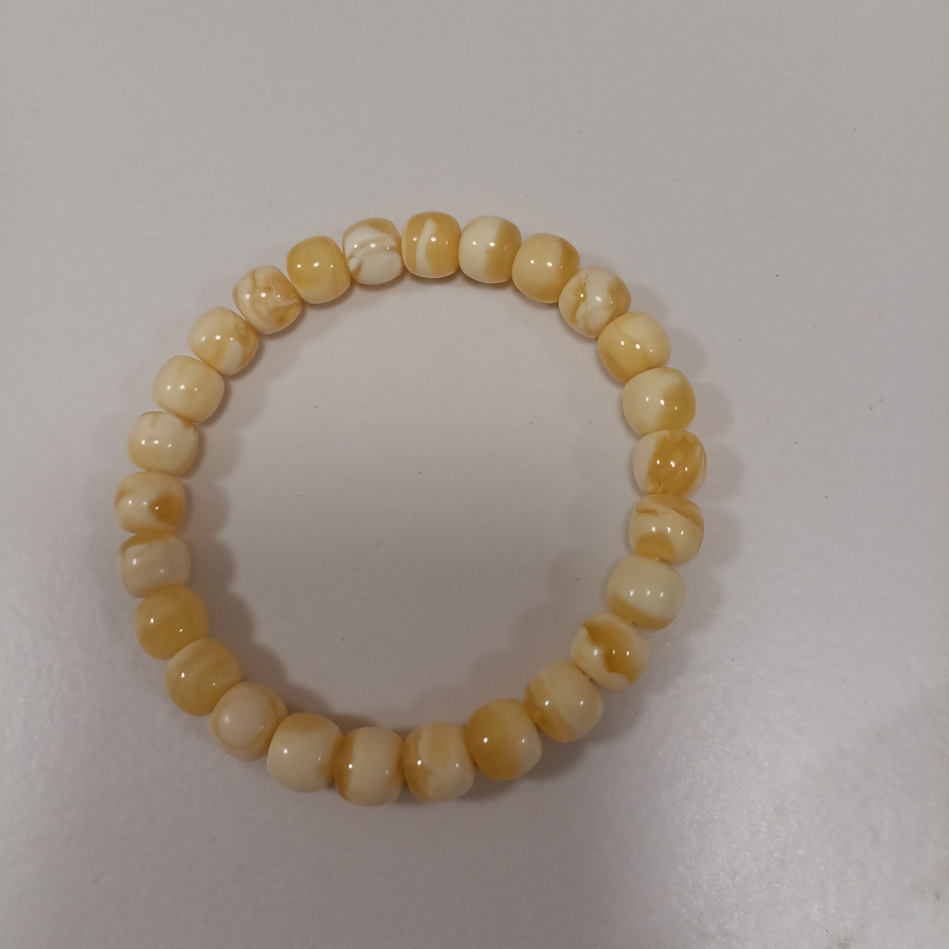 老型蜜蜡工手串珠子直径约8mm